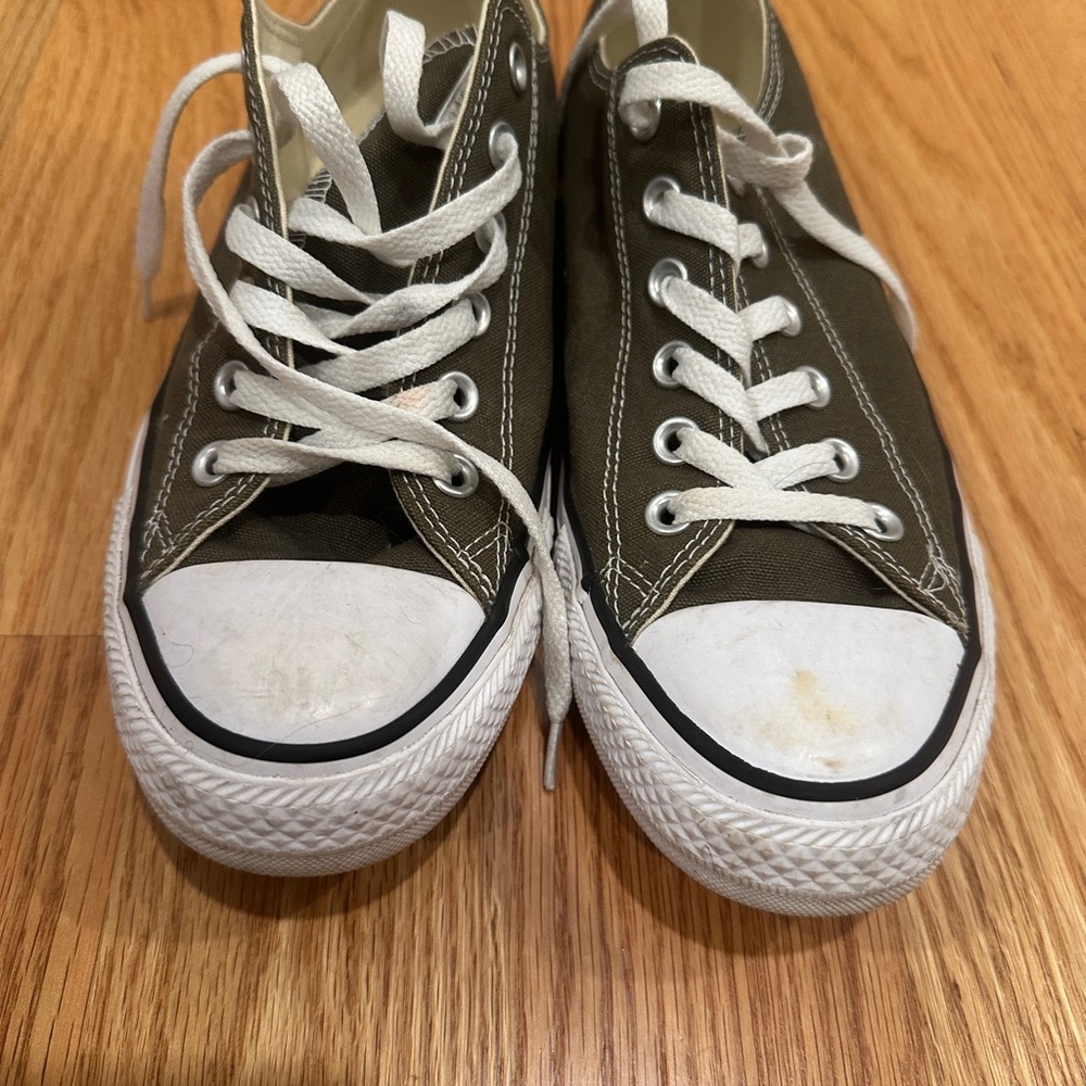Converse Classic Khaki Sneakers with White Details